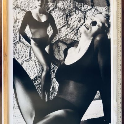 Vintage Helmut Newton Wolford Advertising Poster “Opaque&Transparent” -VERY RARE